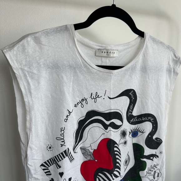 Sandro cotton top - Picture 3 of 3